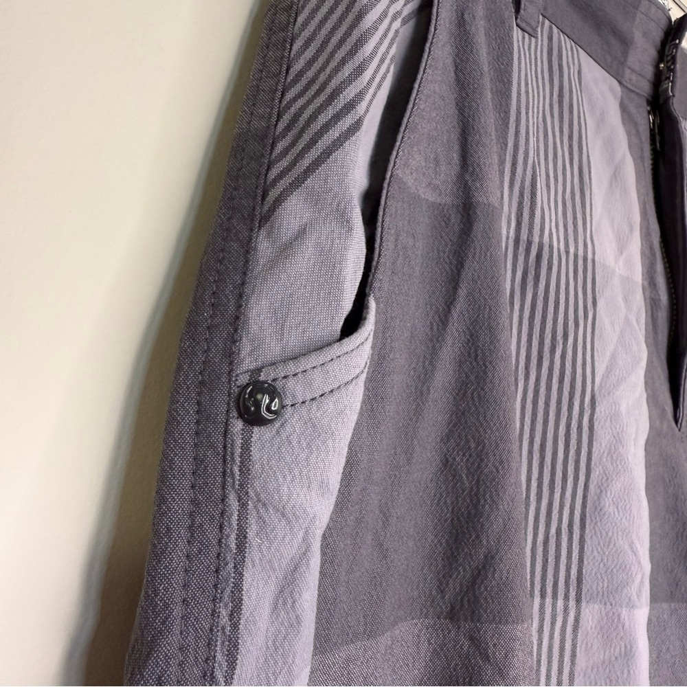 Lululemon Men's Kahuna Chino Shorts Size 34 Gray Plaid Checkered Golf Run Casual - Picture 6 of 8